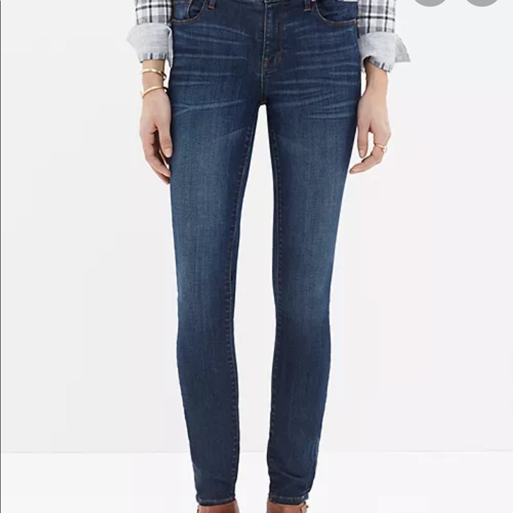 Madewell Jeans - 10” high rise skinny medium dark blue